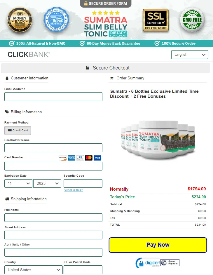 Sumatra-Tonic-Checkout-Page